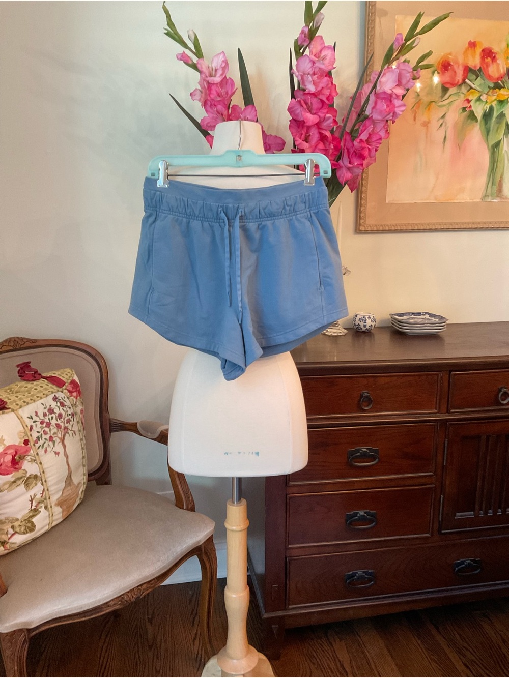 lululemon athletica Light Blue Women's Athletic Drawstring Shorts